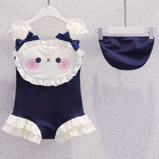 Đồ bơi liền thân bé gái họa tiết hoạt hình - đồ bơi dễ thương phong cách công chúa mùa hè