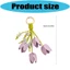 Hộp đựng chìa khóa da họa tiết hoa tulip đẹp XGB với hạt tinh tế tuyệt vời để sử dụng và cá nhân hóa