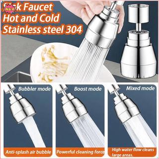 Vòi bếp áp suất cao N & X Inox 304 3 chế độ nước linh hoạt 360° Xoay cài đặt đơn giản An toàn và bền bỉ.