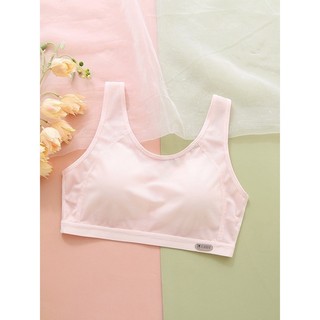 áo lá( áo lót) bé gái từ 10-18 tuổi đệm liền áo 2206 nhiều màu, chất liệu cotton lưới, êm mềm thoáng khí(35-70kg)