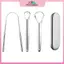 Dụng cụ cạo lưỡi U bằng thép không gỉ MYPANDA Loại bỏ chuyên nghiệp Dụng cụ chăm sóc vệ sinh răng miệng hôi miệng.