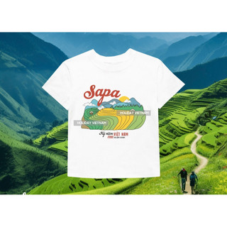 Áo thun Sapa Du lịch Việt Nam unisex nam nữ, from oversize và babytee chất thun cotton