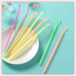 JRP 100 Chiếc Ống Hút Nhựa Nhiều Màu Uống Ống Hút Thìa Thanh Pub Slush Ống Hút Cho Sinh Nhật Lễ Kỷ Niệm Dự Tiệc Cung Cấp JRP