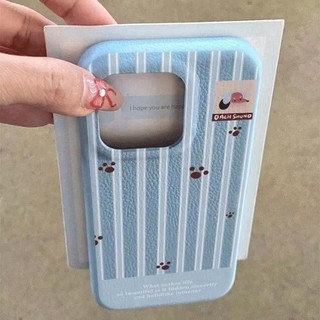 Dành Cho IPhone 17 16 15 14 Plus 13 12 11 ProMax X XR XS MAX 7 8 PLUS Dễ thương sọc Puppy trường hợp điện thoại