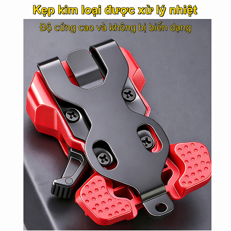 Kẹp đai giữ máy khoan tự khóa – nhựa ABS cứng cáp, tháo nhanh 1 tay, phù hợp dụng cụ điện & khí nén