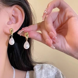 Bông Tai Ngọc Trai Thả Nước Baroque Phong Cách Cổ Điển Trung Quốc - Ánh Sáng Thanhh lịch
