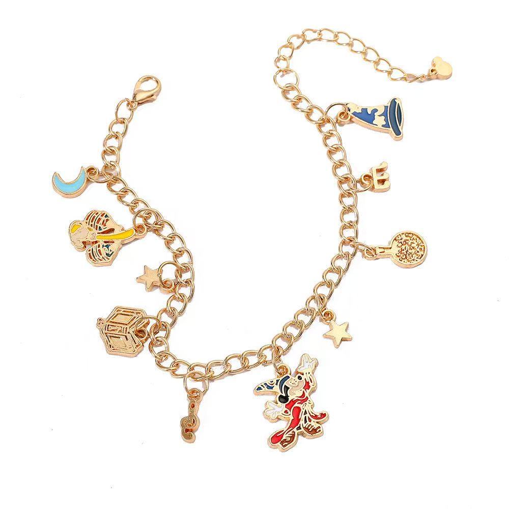 Hoạt Hình Hoạt Hình Anime Chuột Mickey Câu Lạc Bộ Vòng Tay Mũ Ma Thuật Mickey Hợp Kim Dầu Nhỏ Giọt Mặt Dây Chuyền Vòng Tay