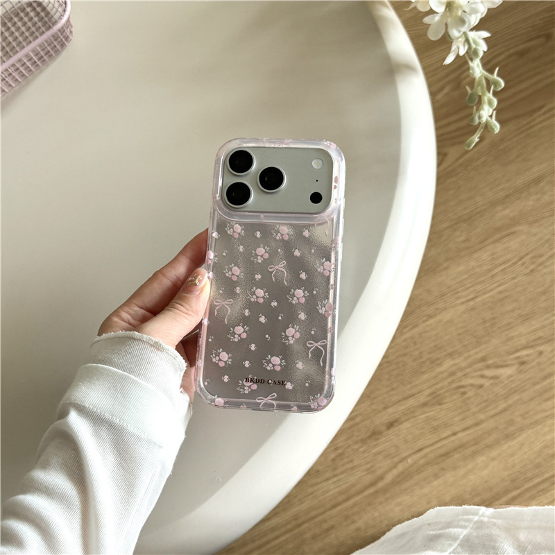 IPhone 17 Pro max Họa tiết nơ hoa TPU materia IMD xử lý Vỏ điện thoại