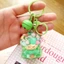 Dễ Thương Cloud Bell Acrylic Quicksand Móc Khóa Chất Lỏng Lấp Lánh Nổi Búp Bê Mặt Dây Chuyền Kawaii Túi Quyến Rũ Cho Bé Gái