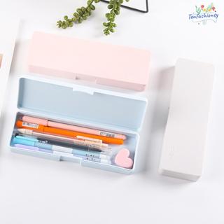 Bút Chì ITRUMPET, Hộp Bút Chì Nhựa Màu Trơn, Hộp Bảo Quản Văn Phòng Phẩm Dung Tích Cao Chống Thấm Nước Mờ Đơn Giản Học Sinh
