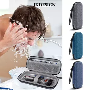 Hộp lưu trữ máy cạo râu JKDESIGN, Túi lưới chống thấm nước, Thiết kế nhỏ gọn Dây kéo đóng cửa Chất liệu EVA Túi đựng máy cạo râu lưu trữ hàng ngày