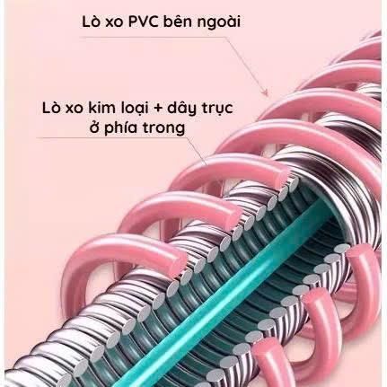Vòng Lắc Eo Lò Xo - Dụng cụ tập thể dục,  Bọc Nhựa Mềm Bên Ngoài , Eo Thon Tại Nhà. C87 SHOP