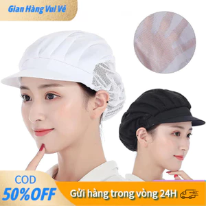 【48h】Mũ lưới làm việc nhà xưởng chất liệu vải lưới siêu nhẹ, độ thoáng khí cao, đeo thoải mái cả ngày dài.