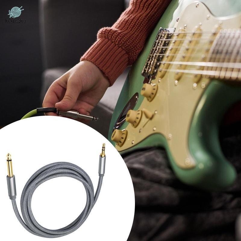 Đàn Guitar Cáp Âm Thanh Mono Sang Stereo Aux Dây Nối Dài 6.35 Mm Nam 3.5 Mm TRS Nam Đồng Cao Che Chắn Thích Hợp Cho Nhạc Sĩ Phòng Thu Kỹ Sư Âm Thanh Hồ