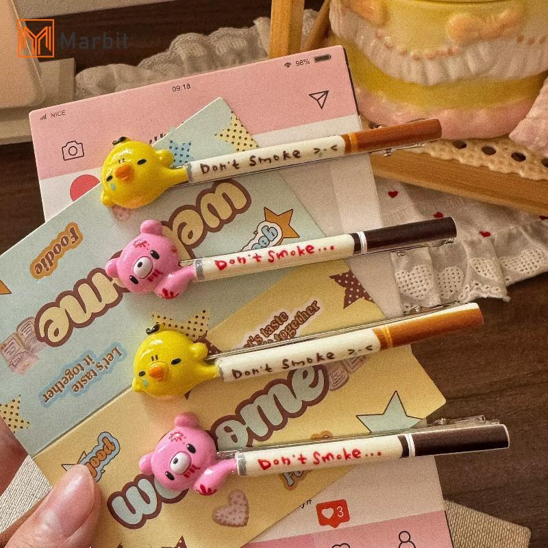 [Mar-T] Kẹp Tóc Động Vật Dễ Thương Cho Trẻ Em Bé Gái Vàng Chi Và Gấu Hồng Kẹp Dubill Cho Đồng Phục Đi Học Và Mặc Tiệc