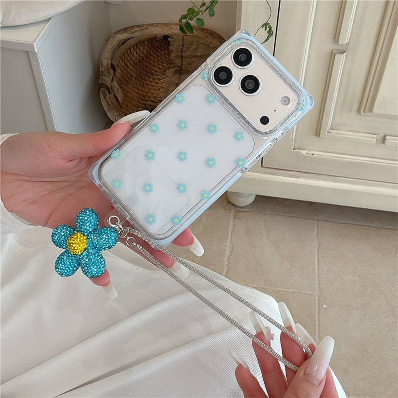 Ốp điện thoại TPU mờ hình hoa nhỏ cho iPhone 17 Pro max