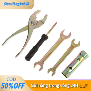 【24H】6pcs1 Bộ Dụng Cụ Cờ Lê Sửa Chữa Xe Máy / Xe Đạp Phổ Thông chữ t