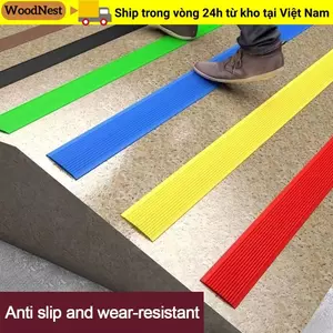 Dải cầu thang WOODNEST, Dải cầu thang chống trượt PVC tự dính, Dải ép chống trượt Cầu thang Nhãn dán cầu thang không trượt Cầu thang
