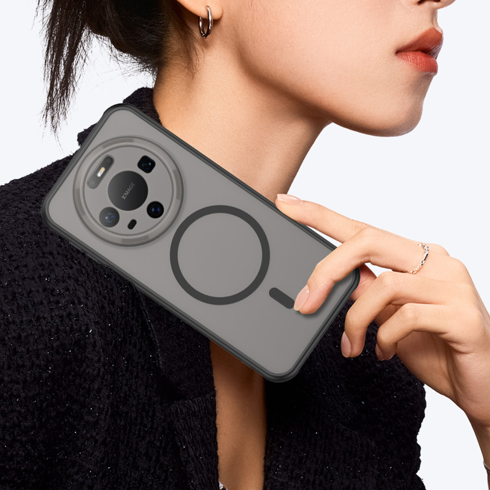 Ốp Điện Thoại Từ Tính Trong Suốt Mờ Cho Huawei Mate 80 70 60 Pro Max Pura 80 70 Ultra Pro Honor 400 Pro Skin Feel Four-Corner Chống Rơi Nút Bảo Vệ Vỏ Thời Trang