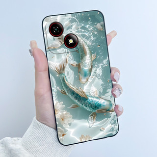 Dành Cho ZTE Blade A35E A55 Ốp Lưng Bảo Vệ Cho ZTE Blade A35 Đen Mềm Silicon Vỏ Điện Thoại Dễ Thương Thỏ Tình Yêu Ngộ nghĩnh Mèo