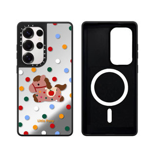 Từ Điểm Sóng Ngựa Gương Cứng Phone Case Dành Cho Samsung Galaxy S25 24 23 UItra S25 24 23 Plus Vỏ Bảo Vệ Chống Sốc