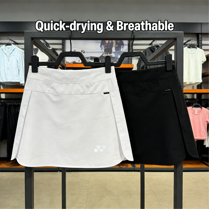 Váy ngắn YONEX chuyên dụng cho cầu lông và quần vợt, lớp lót khô nhanh thoáng khí, phù hợp vận động như yoga