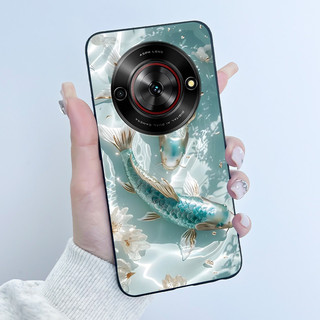 Dành Cho ZTE Blade A75 5G / Nubia Focus 5G / Nubia Calf 5G Ốp điện thoại Thỏ Tình Yêu Dễ Thương Màu Đen Ngộ nghĩnh Silicon Mềm Vỏ Bảo Vệ Mặt Sau