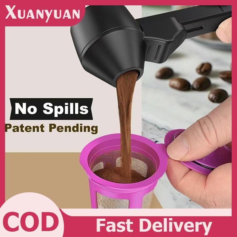 XUAN Muỗng cà phê phễu cho nồi K tái sử dụng, 1/2 thìa đo dung tích, phụ kiện nhà bếp VN