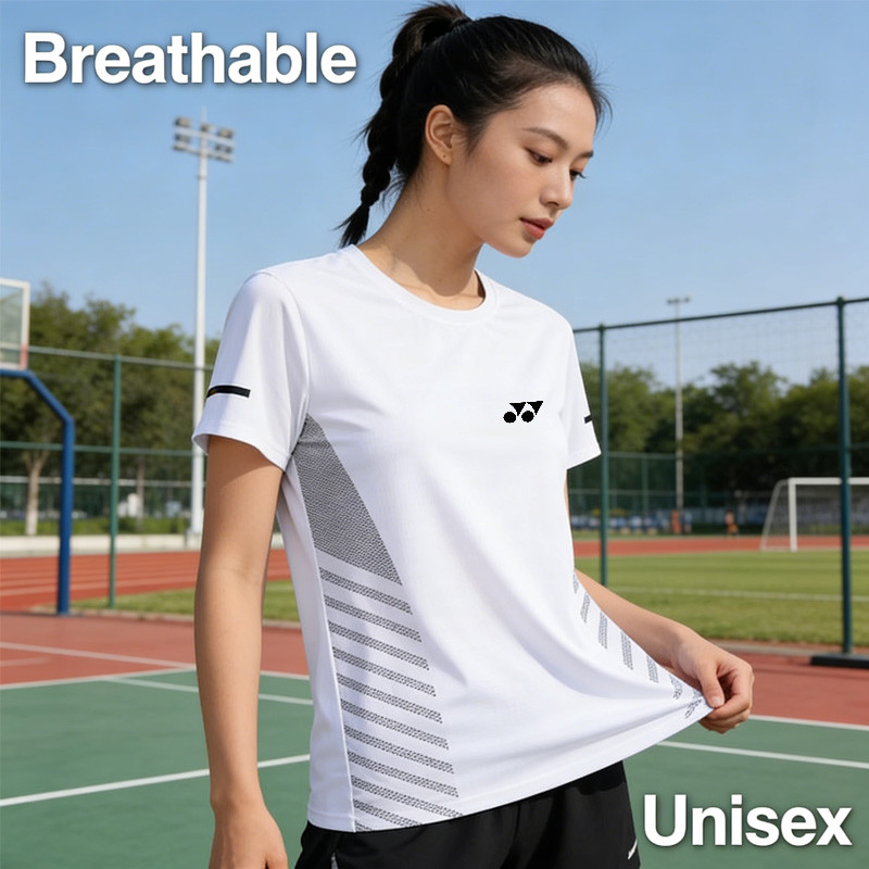 Áo tập luyện YONEX Club - Phù hợp bóng chày, bóng rổ, cầu lông - Khô nhanh, cổ tròn, dành cho cả nam và nữ
