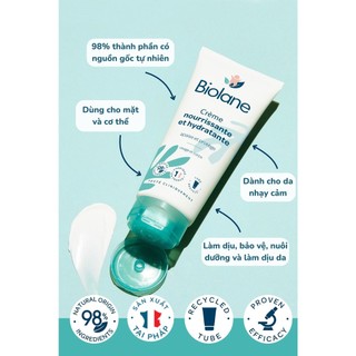 Kem dưỡng ẩm em bé BIOLANE Nourishing and Moisturizing Cream (100ml)