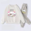 Cinnamoroll Hoạt Hình Trẻ Em Áo Khoác Và Quần Mồ Hôi Bộ Trang Phục Thể Thao Thông Thường Quần Áo Hai Mảnh
