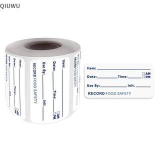 QIUWU 500 Cái / cuộn Miếng Dán Nhà Bếp Tủ Lạnh Tủ Đông Bảo Quản Thực Phẩm Ngày Nội Dung Nhãn.