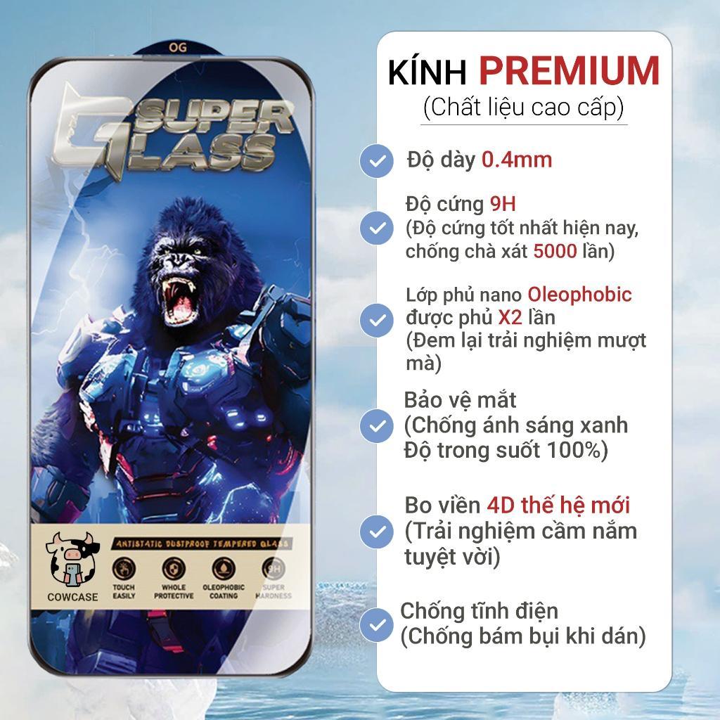 IP7 Combo 3 Kính Cường Lực iphone 7 plus /7 PREMIUM HD SUPER GLASS 0.4mm 9H Full Màn Hình Cho iphone