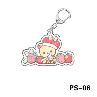Rilakkuma Acrylic Keychains Anime Relax Bear Key Ring Student Backpack Pendant Bag Fashion Decor Kids Classic