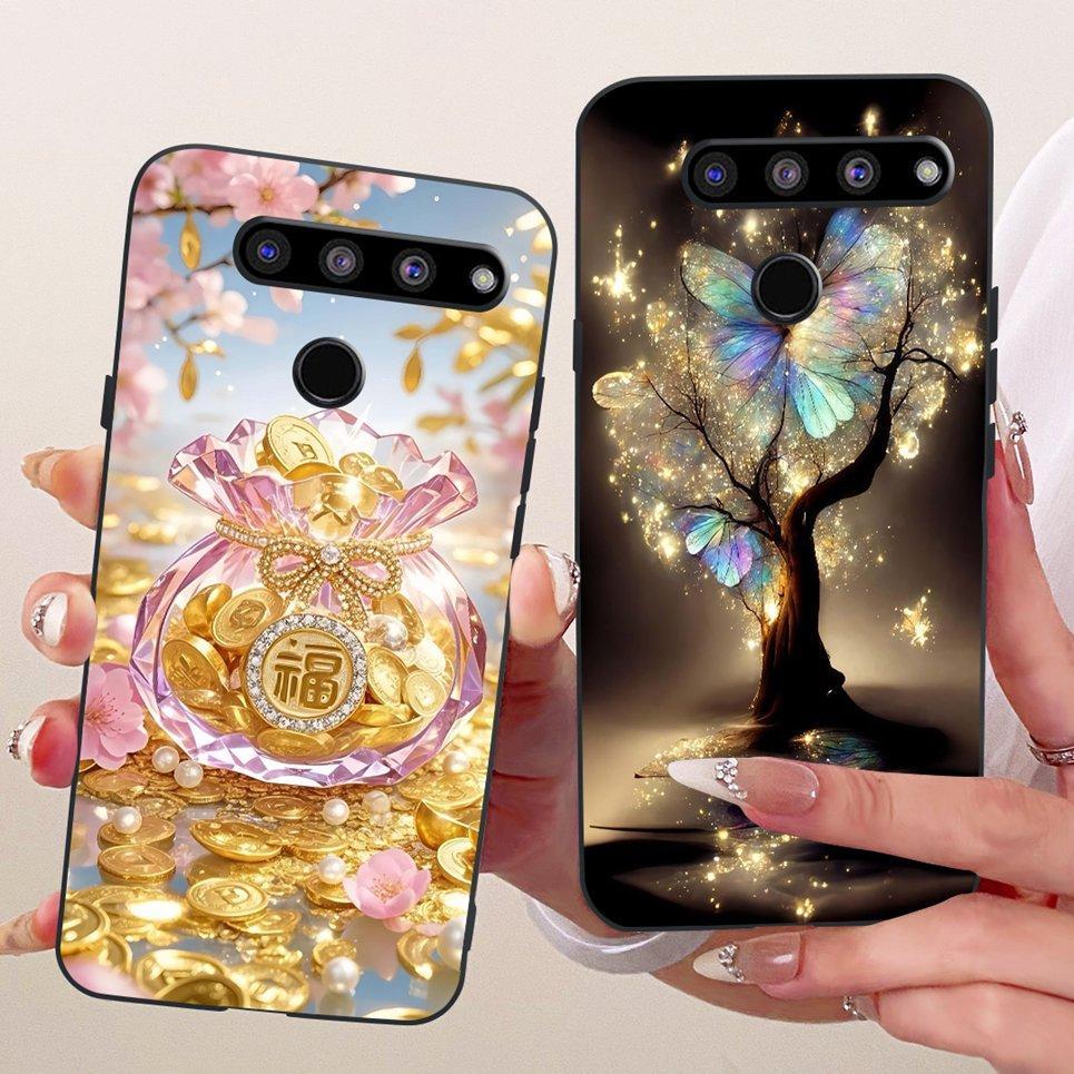 Dành Cho LG V50s ThinQ / LG V50 ThinQ 5G LM-V500 Ốp Điện Thoại Rồng Trung Quốc Mèo Dễ Thương Họa Tiết Hoạt Hình Vỏ Silicon Mềm