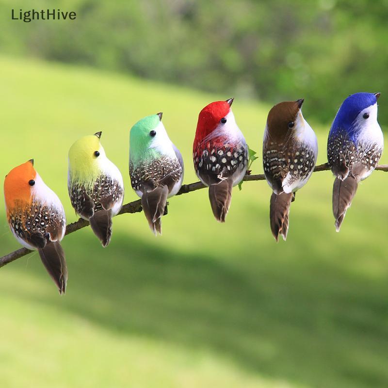 [LightHive] 3 / 6 Cái 3D Thủ Công Giả Chim Lông Xốp Nhân Tạo Chim Trang Trí Tiệc Sinh Nhật Trang Trí Nhà Vườn Trang Trí Đám Cưới (TH)
