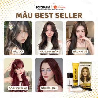 [TIẾT KIỆM 200K] Thuốc Nhuộm Tóc + Mặt Nạ Tóc Phục Hồi Professional Salon, Nhuộm thời trang, Phủ bạc, tặng dụng cụ