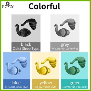 PTFU Nút Tai Cách Âm Cho Ngủ Silicon Mềm Bịt Tai Bảo Vệ Tiếng Ồn Du Lịch Có Thể Tái Sử Dụng Bảo Vệ Âm Thanh Bloing Tai Cắm Mới