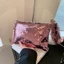 Túi đựng mỹ phẩm FAVORITEGOODS, Kim sa lấp lánh có dây kéo Túi trang điểm, Polyester da có tay cầm Túi ly hợp sequin dành cho nữ