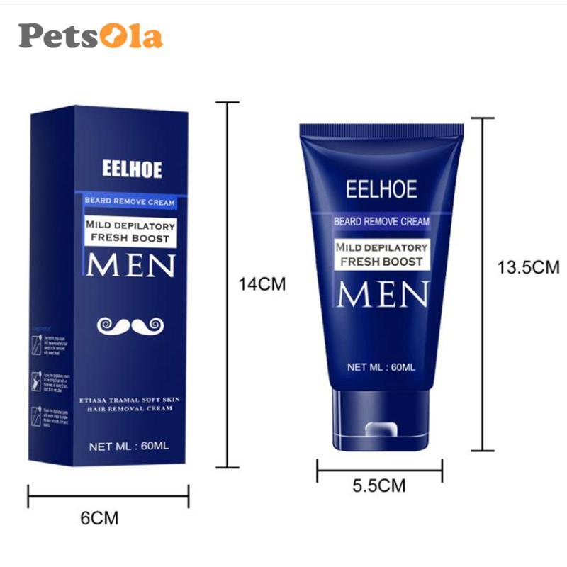 Kem Tẩy Lông Nam 60ml Làm Mới Nhanh Mịn Thoải Mái Không Đau