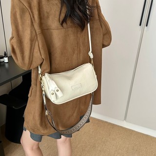 Túi Đeo Vai Nữ, Túi Đeo Ngang Boston, Túi Gối Niche Retro Màu Trơn