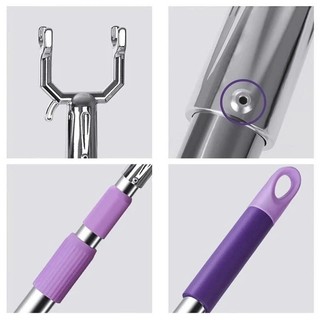 Cây Phơi Quần Áo/Gậy Lấy Đồ trên cao Inox 1,5m-Kéo Dài Thu Gọn-Tiện dụng gia đình.