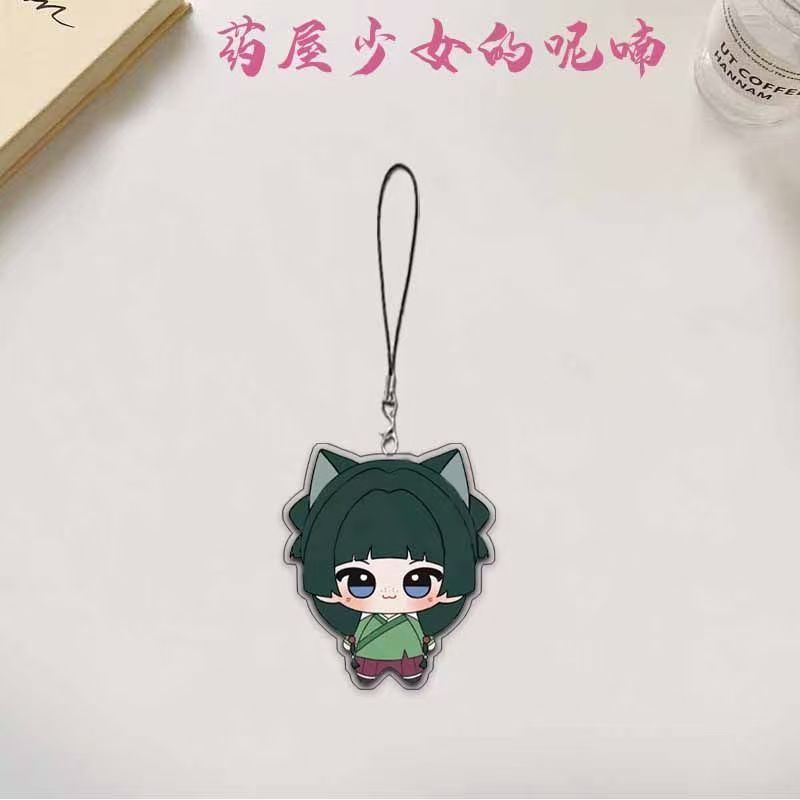 Anime The Apothecary Diaries Phone Acrylic Keychain Charms Cute Maomao Figure Keychain Keyring for Bag Backpack Gift