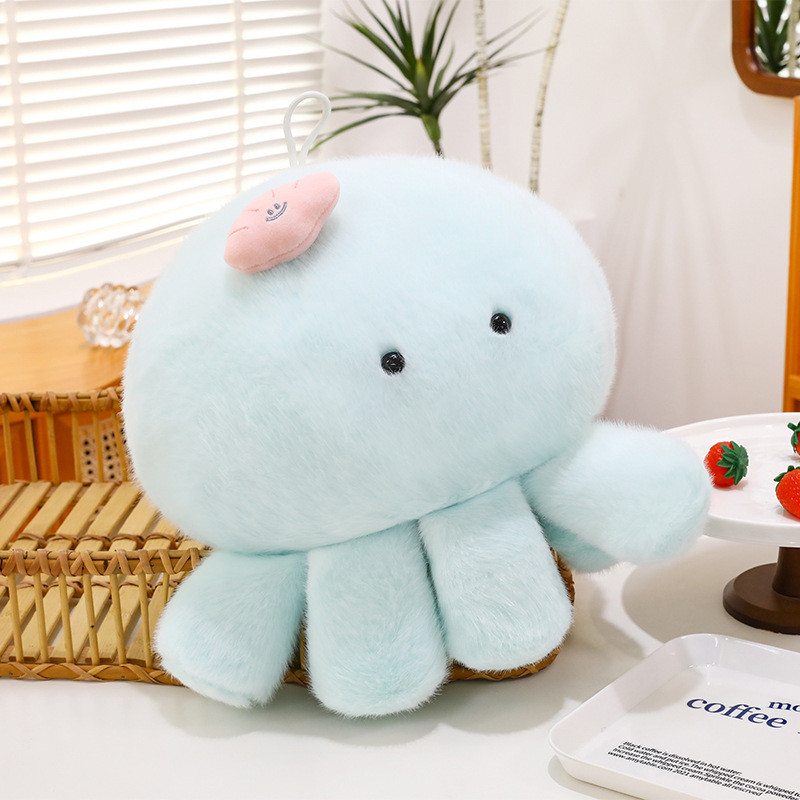 SQ5 Bạch Tuộc Dễ Thương Plushie Thạch Cá Đồ Chơi Nhồi Bông Mềm Cuddle Gối Đồng Hành Sang Trọng Búp Bê QS5