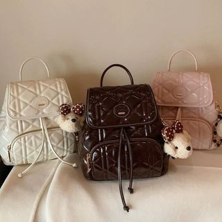 Balo Chio 2 Nắp Da Trơn Vintage Chất Da Dày Dặn Chuẩn Loại 1