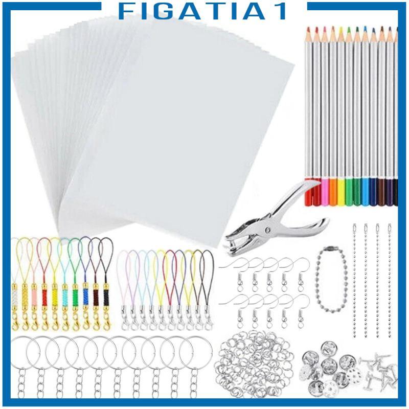 Sáng Tạo DIY Heat Shrink Sheets Bộ Nhựa Trống Nghệ Thuật Bộ Giữ Nhiệt Cho Trẻ Em Móc Khóa Handmade