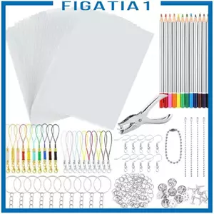 Sáng Tạo DIY Heat Shrink Sheets Bộ Nhựa Trống Nghệ Thuật Bộ Giữ Nhiệt Cho Trẻ Em Móc Khóa Handmade