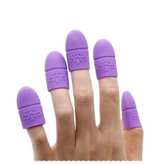 Vỏ ngón tay silicon Cross Stitch chống mài mòn, chống trượt, chống dính, kéo kim dễ tháo