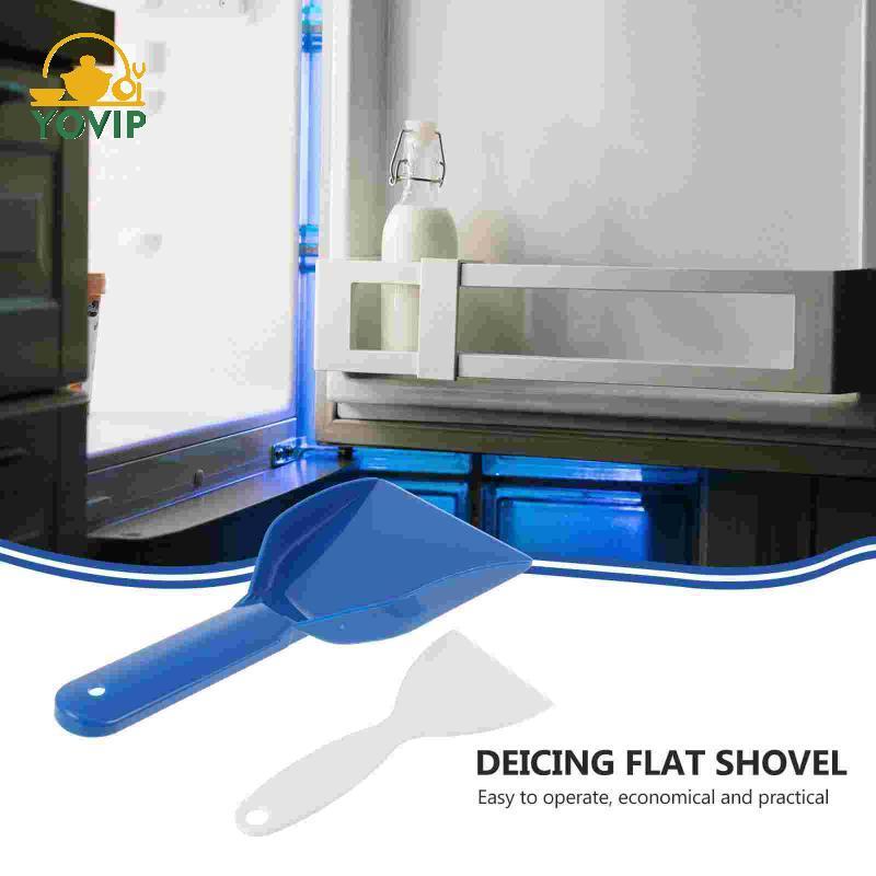 YOVIP 1 / 2 Bộ Dụng Cụ Cạo Đá Bền Cho Tủ Lạnh Loại Bỏ Sương Vệ Sinh Sạch Máy Thổi Tuyết Dụng Cụ Vệ Sinh Làm Sạch Xẻng Loại Bỏ Đá Trắng Xanh VN
