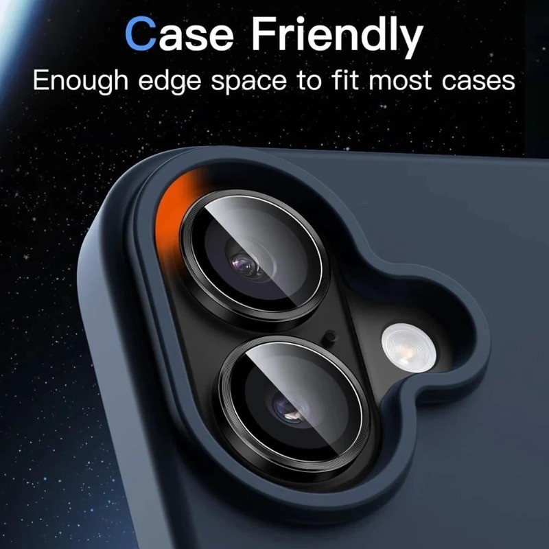 Dành Cho iPhone17 apple17 Điện Thoại Camera Bảo Vệ Ống Kính Vòng Dành Cho Apple iPhone 17 Hợp Kim Nhôm Bảo Vệ Kính Cường Lực Ống Kính Phim
